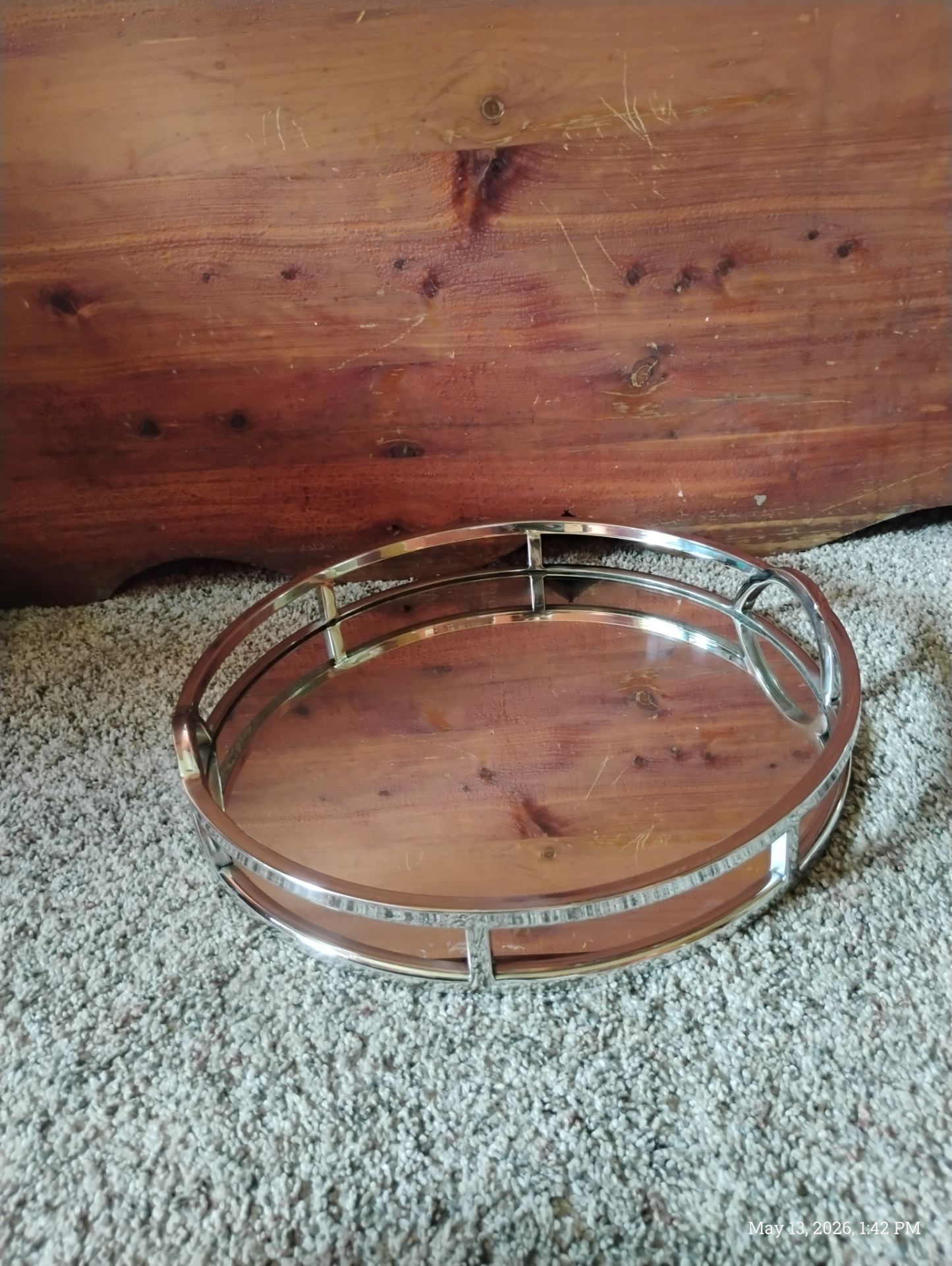 Mirrored tray