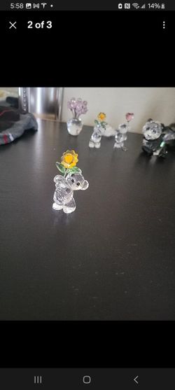 SWAROVSKI KRIS BEAR – ESPECIALLY FOR YOU (HOLDING SUNFLOWER NO Box