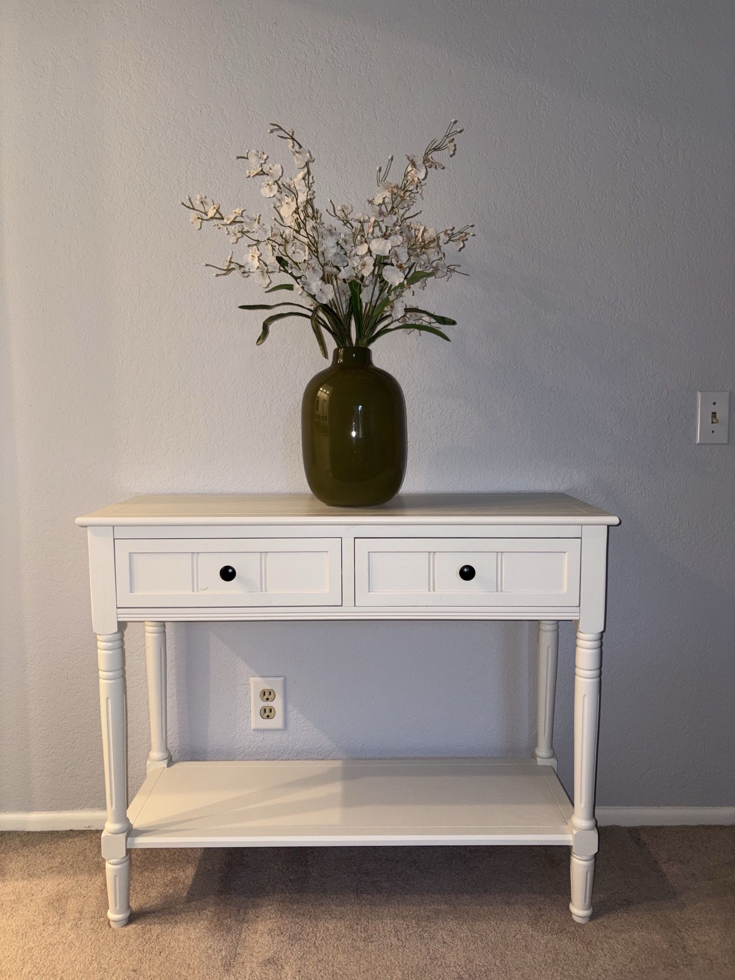 Console White Table