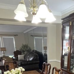 Chandelier With Matching Wall Sconces 