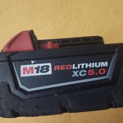 18m Milwaukee Battery 5ah