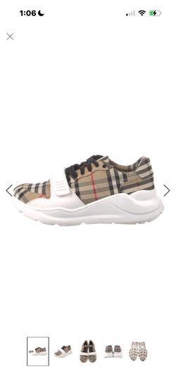 Burberry Nylon Printed Sneakers men’s  Size: 10 | IT 40