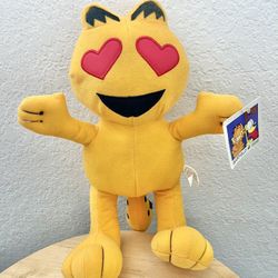 Plush NWT Emoji Heart Eyes Garfield Cat Toy Factory Garfield And Odie