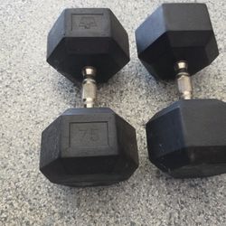 75lbs Dumbells