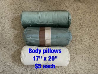 Body  pillows  :  17" to  21"  -  $5  each