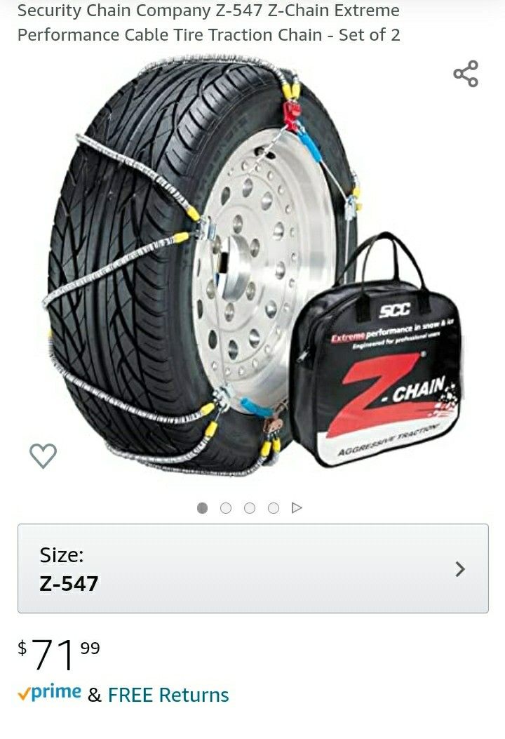 Security Chain Company Z-547 Tire Snow Traction Chains