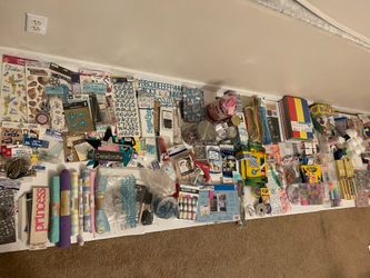 Big Crafts Lot Art Supplies Beads Jewelry Making Scrapbooking and More Many New In Package