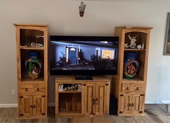 Rustic entertainment center