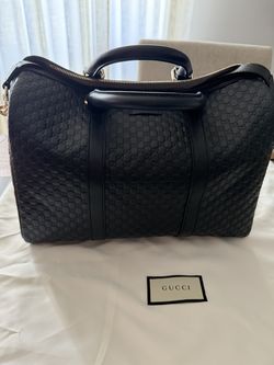 Gucci Microguccissima Boston Bag Black – Never Used
