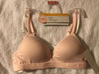 2 pack Girls t-shirt bra size 30 pink & white