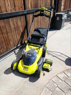Ryobi 40v Hp Brushless 20-in Cordless Electric Battery Walk Behind Self Propelled Lawn Mower