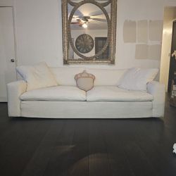 Utopia Caitlyn Flax  99" Sofa