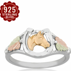 925 Sterling Silver Horse Head Ring  Sz 7