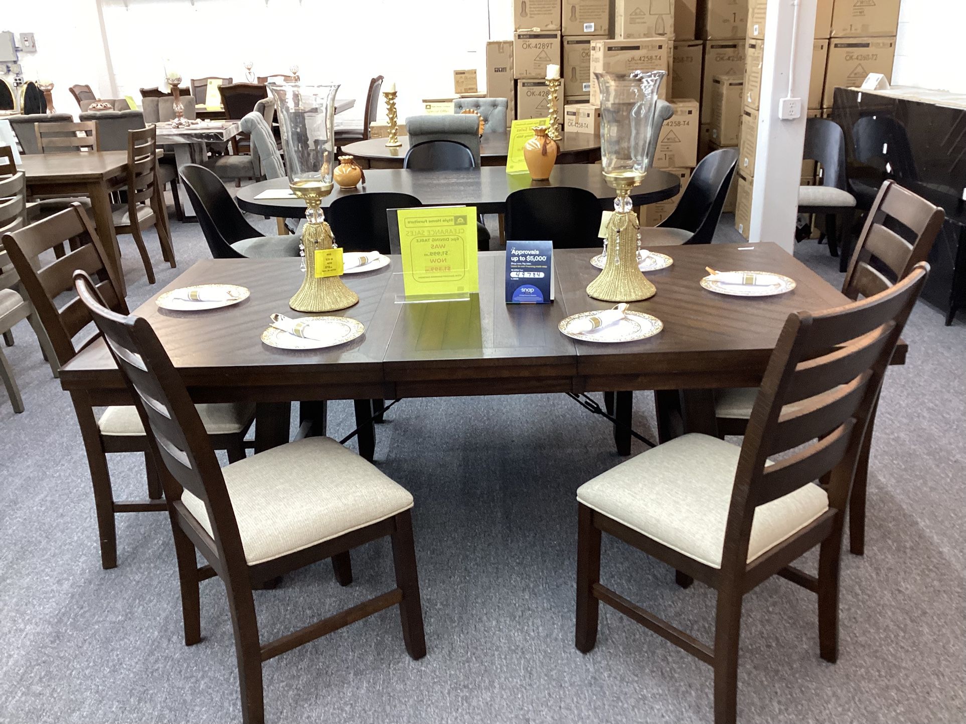 6pc Dinning Table $1,399