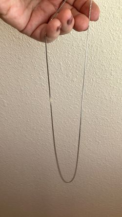 Silver Box Chain Necklace