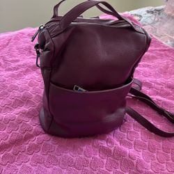 Leather Backpack Purse