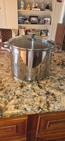 Stainless Steel Stock Pot with Glass Lid