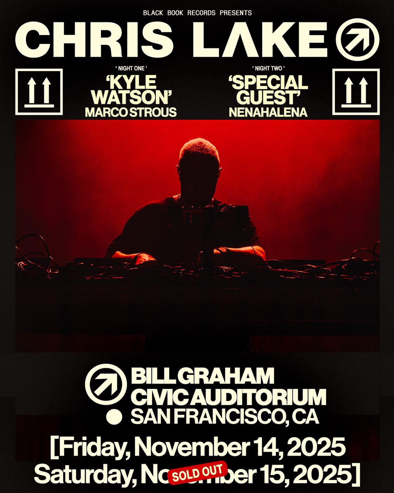 Selling 11/15 Chris Lake Bill Graham