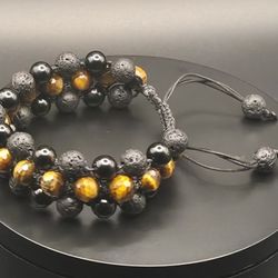 triple row !triple Protection Handmade bracelet 