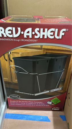 Double 27” Qt Pull out waste basket containers