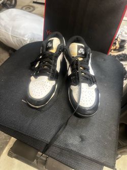 Nike air  Jordan 1s cleats Black and White