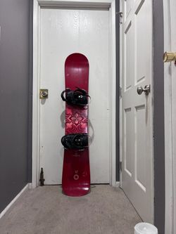 Snowboard with Bindings - Size 159cm