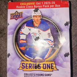 UPPER DECK SERIES ONE 2025-26 HOCKEY TRADING CARD SET