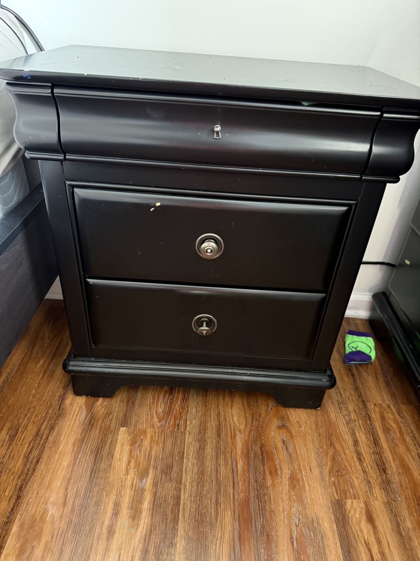 Black Nightstand And Dresser
