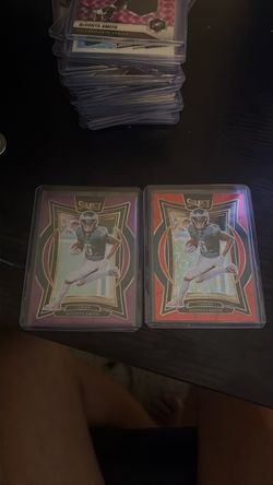 DeVonta Smith Panini Select Eagles Card Lot