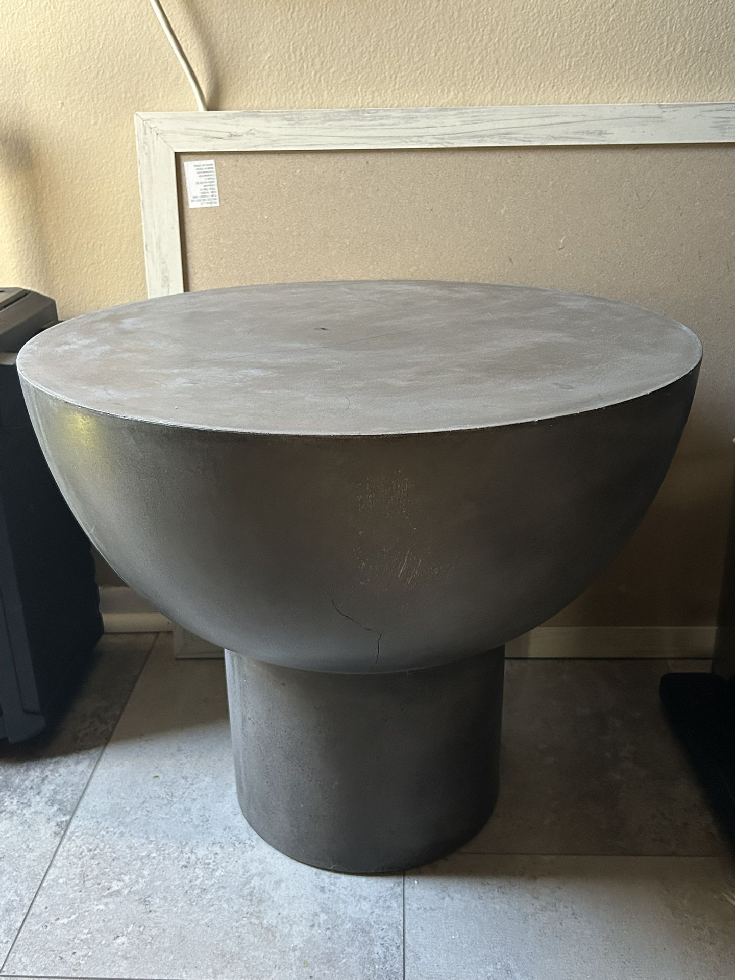 Industrial Concrete Side table- Indoor /outdoor & More
