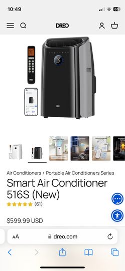 DREO PORTABLE AC 516S 14000BTU