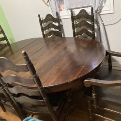 Pure wood dining table