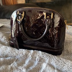 Louis Vuitton Women's Monogram Vernis Alma BB Satchel