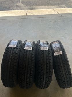 Set of 4 Brand New ST205/75/15 10ply Trailer Tires