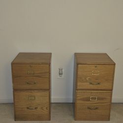 Take Both WOODED FILE CABINETS