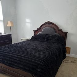 Bed Frame, Box Spring, and Dresser