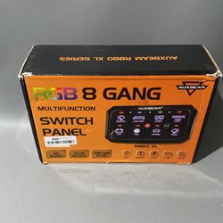 RGB 8 Gang  Multifunction Switching Panel 