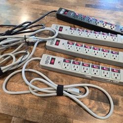 4 Tripp Lite Power Strips