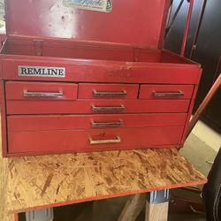 Nice 6 Drawer Remline Tool Box & Top Storage $80