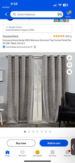 Home Exclusive Curtains Black