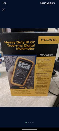 Fluke Heavy Duty IP 67 True RMS Digital 87v Max