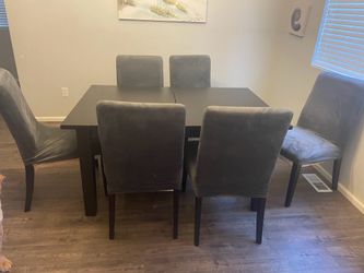 IKEA table and 6 chairs