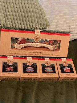 Vintage 1991 Hallmark 5 Pc Train ornament