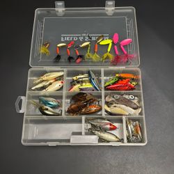 Fishing Lures, Rattle Traps, Torpedoes, Crank Baits, Divers, Crawdads, Rooster Tails