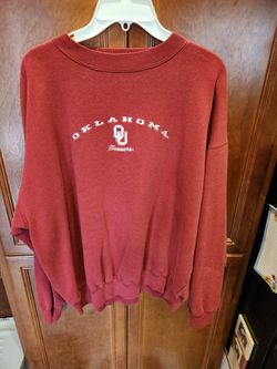 Oklahoma Sooners Football Pull Over Sweatshirt