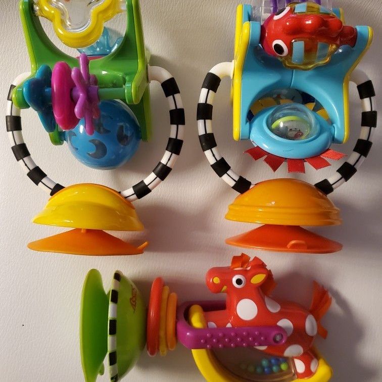 Various Sassy Suction Table Top Toys (6 Total)