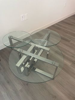 Glass occasional style table