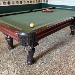 Pool Table 8ft ( Free Delivery & Set Up & New Color Felt Of Your Choice ) 