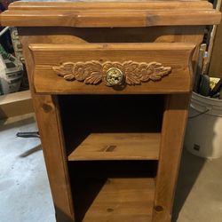 small antic end table