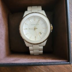 Michael Kors Watch White Gold Watch 